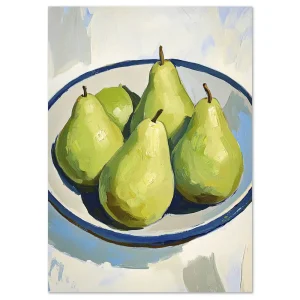 Bowl of Pears Food large wall art
