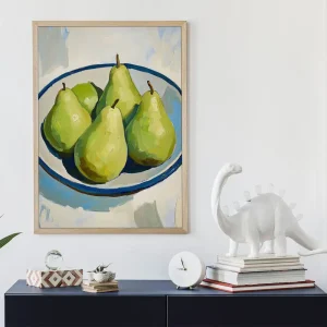 Bowl of Pears Food wall art prints