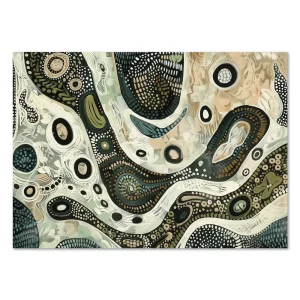Flow of Nature Dot large wall art