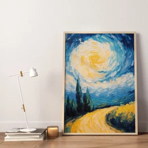 Golden Pathway Mountains wall art prints