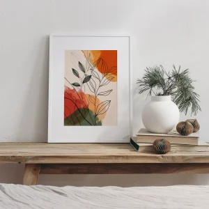 Botanical Rhythm Line wall art prints