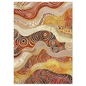 Spirit of the Desert Aboriginal large wall art