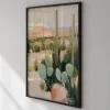 Desert Echoes Cactus canvas prints