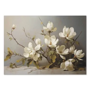 Elegance in Bloom Floral large wall art