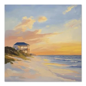 Sunset Retreat Coastal large wall art