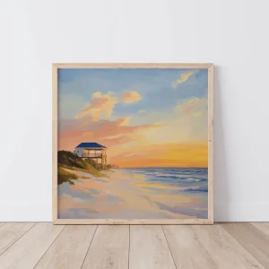 Sunset Retreat Coastal wall art prints