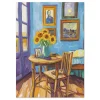 Sunlit Room with Sunflowers Floral large wall art