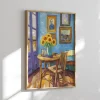Sunlit Room with Sunflowers Floral wall art prints