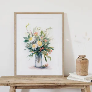Blooming Grace Floral wall art prints