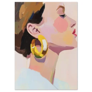Golden Glow Beauty large wall art