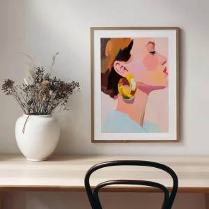 Golden Glow Beauty wall art prints