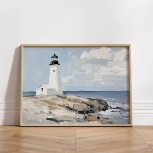 Beacon by the Shore Coastal wall art prints