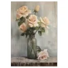 Blush Roses in Glass Floral large wall art