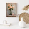 Blush Roses in Glass Floral wall art prints