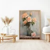 Blush Roses in Glass Floral poster prints