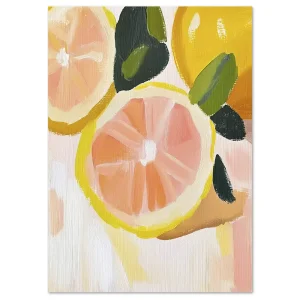 Citrus Glow Holiday large wall art
