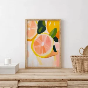 Citrus Glow Holiday wall art prints