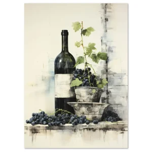 Vineyard Elegance Holiday large wall art