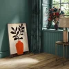 Terracotta Leaf Study Leaf canvas prints