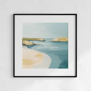 Bay of Soft Light Beach wall art prints