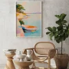 Boats at Pastel Cove Coastal poster prints