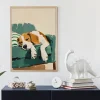 Naptime on the Sofa Family wall art prints