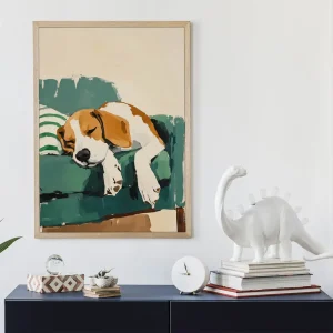 Naptime on the Sofa Family wall art prints