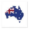 Australia in Flag Line large wall art