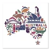 Icons of Australia Landmark large wall art
