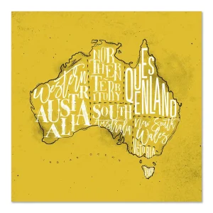 Sunshine States of Australia Urban large wall art