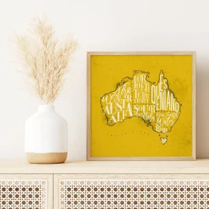 Sunshine States of Australia Urban wall art prints