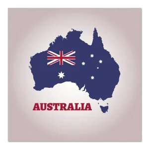 Flag Across Australia Landmark large wall art