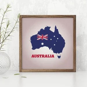 Flag Across Australia Landmark wall art prints