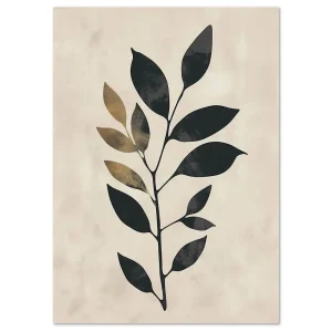Gilded Leaf Study Leaf large wall art