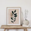 Gilded Leaf Study Leaf wall art prints