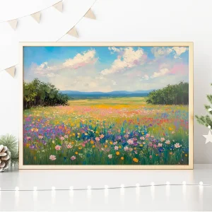 Meadow in Full Bloom Floral wall art prints