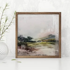 Mist over Lowlands Mountains wall art prints