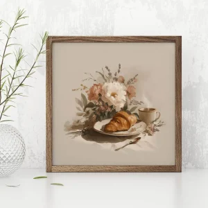 Breakfast with Blooms Floral wall art prints