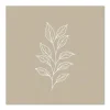 Calm Leaf Outline Line large wall art