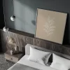Calm Leaf Outline Line canvas prints