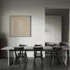 Calm Leaf Outline Line poster prints