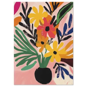 Joyful Garden Bloom Floral large wall art