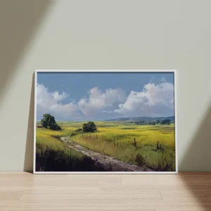 Path across the Meadows Rural wall art prints