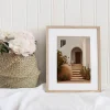 Desert Courtyard Entry Leaf wall art prints