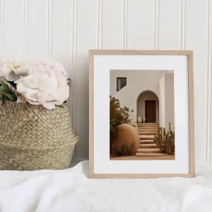 Desert Courtyard Entry Leaf wall art prints