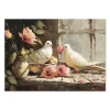 Doves by the Roses Bird large wall art