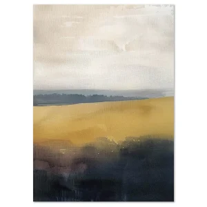 Fields of Morning Haze Abstract large wall art