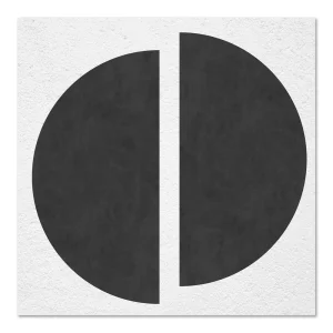 Divided Circle Balance Line large wall art