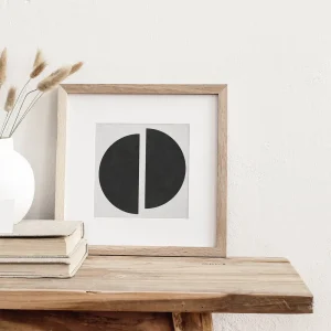 Divided Circle Balance Line wall art prints