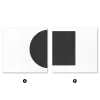 Modern Form Set Line large wall art